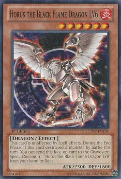 Horus the Black Flame Dragon LV6 - LCYW-EN198 - Common - 1st Edition NM Yugioh L - Image 1