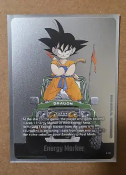 Son Goku E-48 Silver Energy Marker Dragon Ball Manga Booster Card Fusion World - Image 1