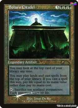 MTG Foil Bolas's Citadel (Retro Frame) 3 WPN & Gateway Promos LP Magic - Image 1