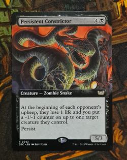 Persistent Constrictor - Extended Art (DSC 052) - Duskmourn Commander - NM - MTG - Image 1