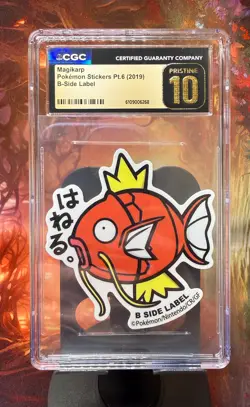 Magikarp Pokemon Stickers Pt.6 (2019) B-Side Label-A CGC Pristine 10 - Image 1