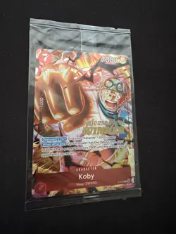 Koby P-092 - OP12 Pre Release Winner - One Piece TCG English !MINT/NM! SEALED! - Image 3
