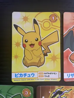 Pokemon Mega Get Card Japanese Set of 17 Pikachu Charizard Eevee Chansey Snorlax - Image 2