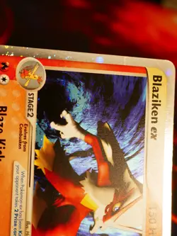 MP Pokemon BLAZIKEN EX Card TEAM MAGMA VS AQUA Set 89/95 Holo Foil Rare 2004 - Image 3