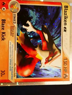 MP Pokemon BLAZIKEN EX Card TEAM MAGMA VS AQUA Set 89/95 Holo Foil Rare 2004 - Image 4