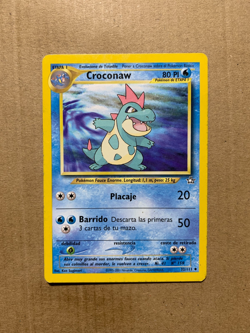 SPANISH Croconaw 32/111 Neo Genesis - Uncommon Pokemon Card - HP - Image 1