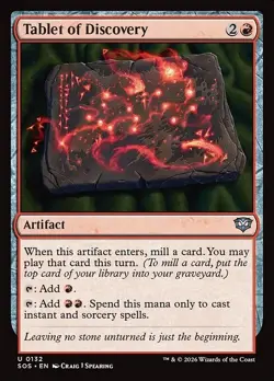Tablet of Discovery x1 FOIL Secrets of Strixhaven SOS NM MTG - Image 1