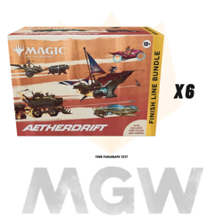 MTG Magic The Gathering Aetherdrift English Finish Line Special Bundle Case of 6 - Image 1