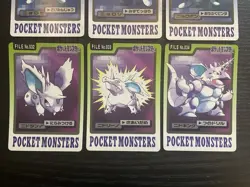 Pokemon Carddass 1997 Lot Set of 9 cards Golem Poliwrath Nidoking etc. BANDAI - Image 4