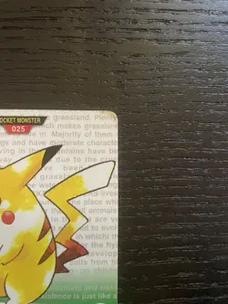 Pokemon Carddass 025 Pikachu Japanese Nintendo BANDAI 1996 HP - Image 3