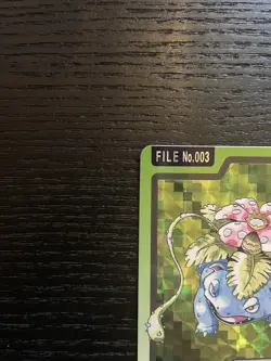 Pokemon Carddass 003 Venusaur Holo Japanese Nintendo BANDAI 1997 - Image 2