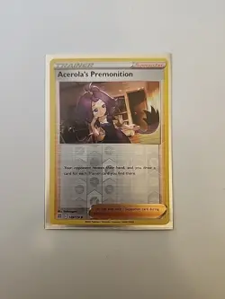 Acerola's Premonition 129/172 Reverse Holo NM TCG Pokemon 0912 #249 - Image 1