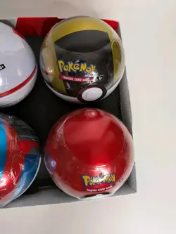 6 x Pokemon TCG Pokeball Tins Pokeball Ball - E25 18 Booster Packs New & Sealed - Image 4