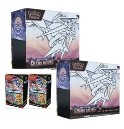 Pokemon TCG Chaos Rising 2x Pokemon Centre ETB & X 2 Booster Bundle PRE-SALE - Image 1