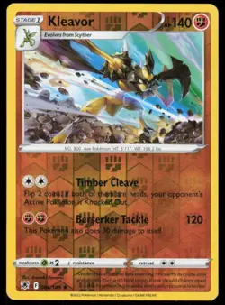 Kleavor 086/189 Reverse Holo Rare Pokemon Astral Radiance NM - Image 1