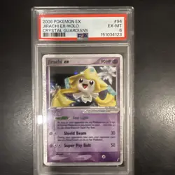 2006 Pokemon Ex Jirachi Ex Holo #94 Crystal Guardians PSA 6 - Image 1