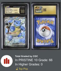 Blastoise ex 184/165 Holo FA Ultra Rare Scarlet & Violet 151 TCG CGC Pristine 10 - Image 3