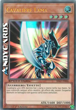 CAVALIERE LAMA (SPEED DUEL) (Blade Knight) • Ultra R • SBAD IT006 • 1Ed • Yugioh - Image 1