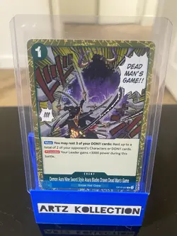One Piece - OP12-037 Demon Aura Nine Sword Style Dead man's game - Rare English - Image 1