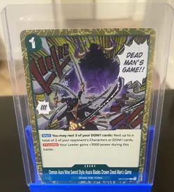 One Piece - OP12-037 Demon Aura Nine Sword Style Dead man's game - Rare English - Image 2