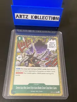One Piece - OP12-037 Demon Aura Nine Sword Style Dead man's game - Rare English - Image 4