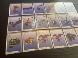 Final Fantasy 8 VIII Triple Triad Cards Lot Lv-1 to Lv-4 Set of 18 pcs SQUARE - Image 2