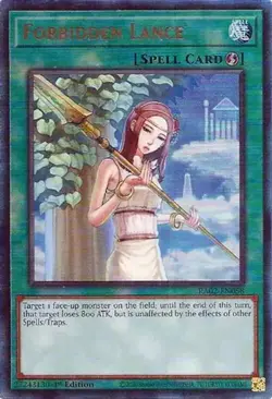 Forbidden Lance - RA02-EN058 - Prismatic Ultimate Rare - 1st Edition NM Yugioh 2 - Image 1