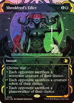 Sheoldred's Edict Foil Borderless Secrets of Strixhaven NM MTG - Image 1