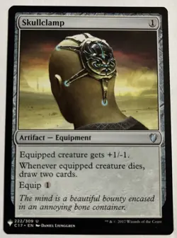 1x Skullclamp The List Reprints 222 NM MTG Magic The Gathering - Image 1