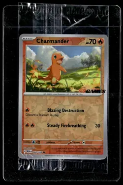 Charmander 004/165 Pokemon 151 EB Games Stamped Promo Pokemon Card Sealed - Image 1