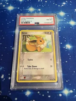 2006 Pokemon POP Series 3 Eevee #13/17 PSA 8 - Image 1