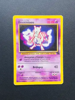 Carte Pokemon Deuxmiaou 3 Promo Black Star Mewtwo Wizards FR - Image 1