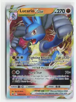 Lucario VSTAR SWSH214 Holo Sword & Shield Promo Pokemon Near Mint Promo - Image 1