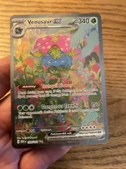 Pokemon Venusaur ex 198/165 Scarlet & Violet 151 Full Art SIR Holo ENG 2023 - Image 2