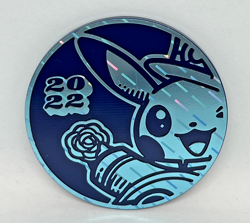 2022 Pokemon World Championship London Pikachu Coin - New w/ scuff mark at back - Image 1