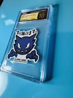 CGC PRISTINE 10 GEM MINT Haunter Pokemon Stickers Pt.4 B-Side Label 2019 - Image 2