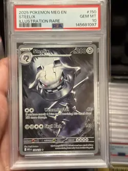 2025 Pokemon Mega Evolution Steelix #150/132 PSA 10 GEM MT - Image 1