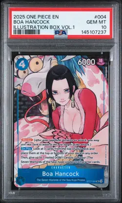 2025 One Piece Promos Boa Hancock #004 Illustration Box Vol.1 PSA 10 - Image 1