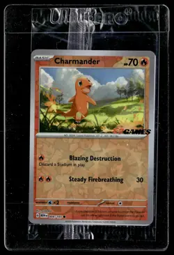 Charmander 004/165 Pokemon 151 EB Games Stamped Promo Pokemon Card Sealed - Image 1