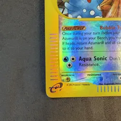 Pokemon Azumarill 4/147 Aquapolis Reverse Holo Rare Card Pokemon TCG English - Image 5
