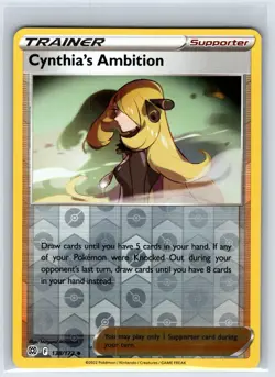 Cynthia's Ambition 138/172 Uncommon Brilliant Stars Pokemon Reverse Holo NM - Image 1