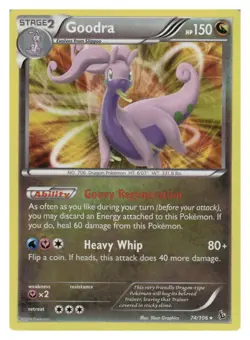 Goodra 74/106 Holo Rare Flashfire Pokemon Holo Moderately Played - Image 1