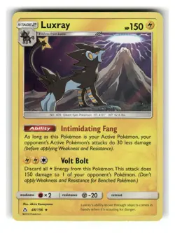 Luxray 48/156 Holo Rare Ultra Prism Pokemon Holo Near Mint - Image 1