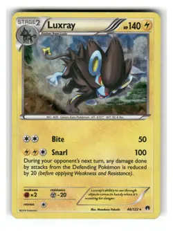 Luxray (Cracked Ice Holo) 46/122 Holo Holo Rare Deck Exclusives Pokemon MP - Image 1