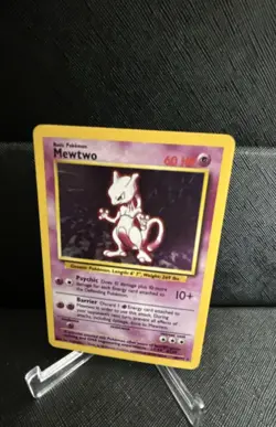 Pokemon TCG Mewtwo Base Set 10/102 Holo 1999-2000 Wizards Base Set Copyright... - Image 1