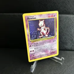Pokemon TCG Mewtwo Base Set 10/102 Holo 1999-2000 Wizards Base Set Copyright... - Image 2