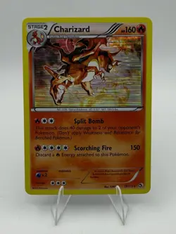 Pokemon TCG Charizard Legendary Treasures Holo Rare Card 19/113 - Image 1