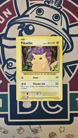 Pikachu 35/108 Cracked Ice Holo Deck Exclusive Evolutions Pokemon Card Near Mint - Image 1