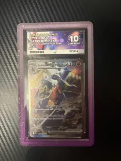 Pokemon Cynthia's Garchomp EX 232/182 Perfect Subgrades - GEM MINT ACE 10 🦈🎆 - Image 1