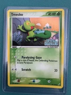Pokemon TCG Treecko EX Crystal Guardians 67/100 Reverse Holo Stamped - Image 1
